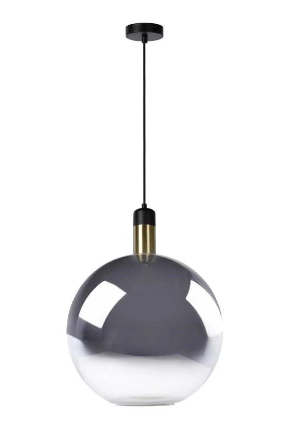 Lucide JULIUS - Pendant light - Ø 40 cm - 1xE27 - Smoke Grey - turned off